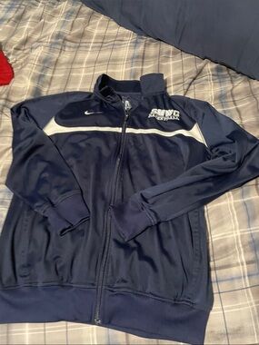 Nike Men’s Navy Track Jacket with White Stripe